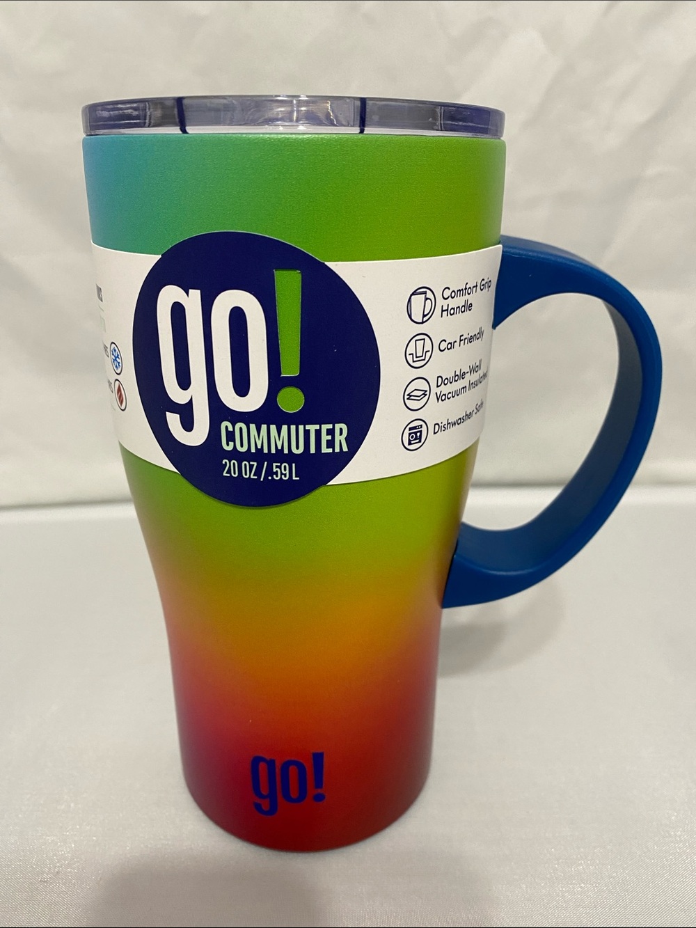 Go! Commuter 20 oz Gradient Travel Mug - Green to Red